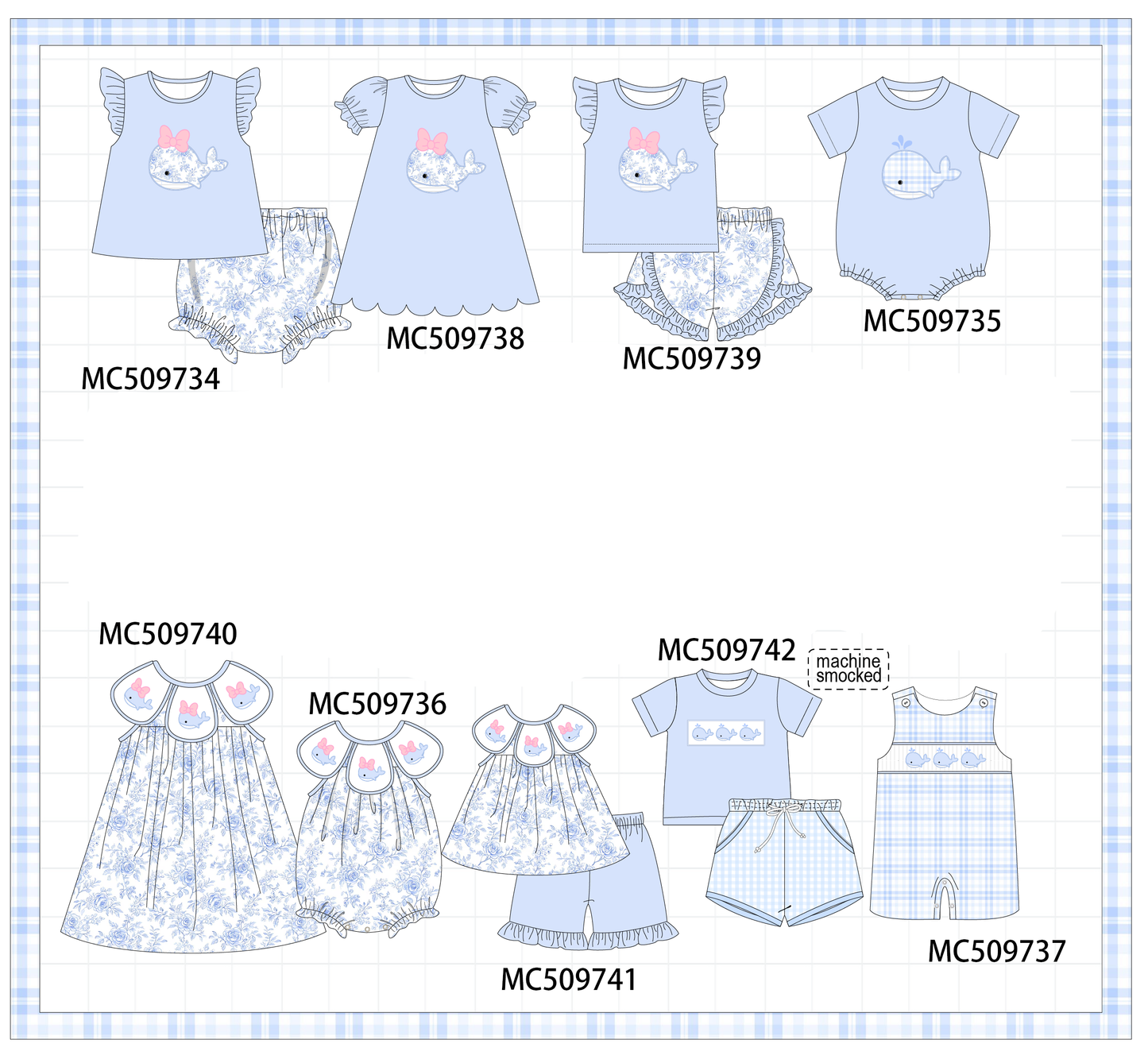 PO68 Blue whale applique collection 1 ETA MARCH