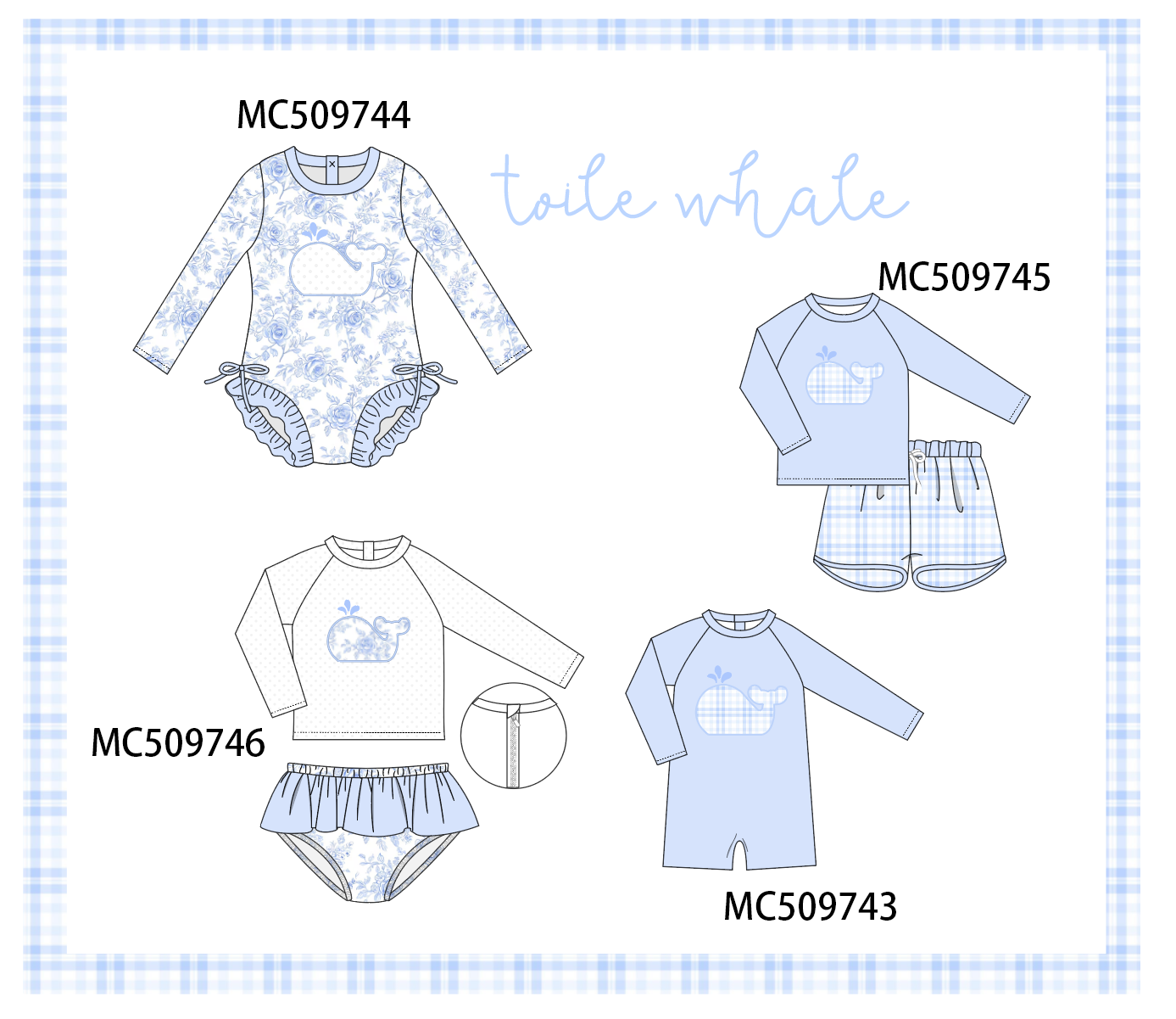 PO68 Blue whale applique collection 2 ETA MARCH