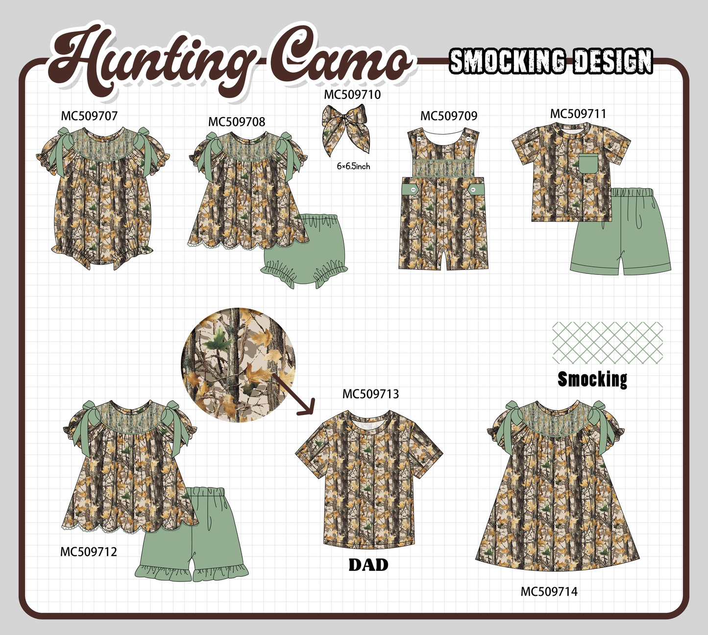 PO68 Leafs smocked collection ETA MARCH