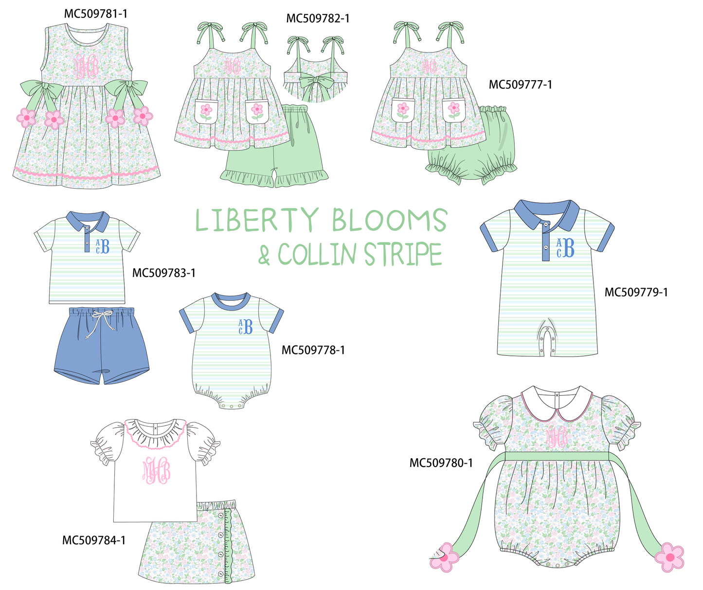 PO68 Floral monogram embroidery collection ETA MARCH