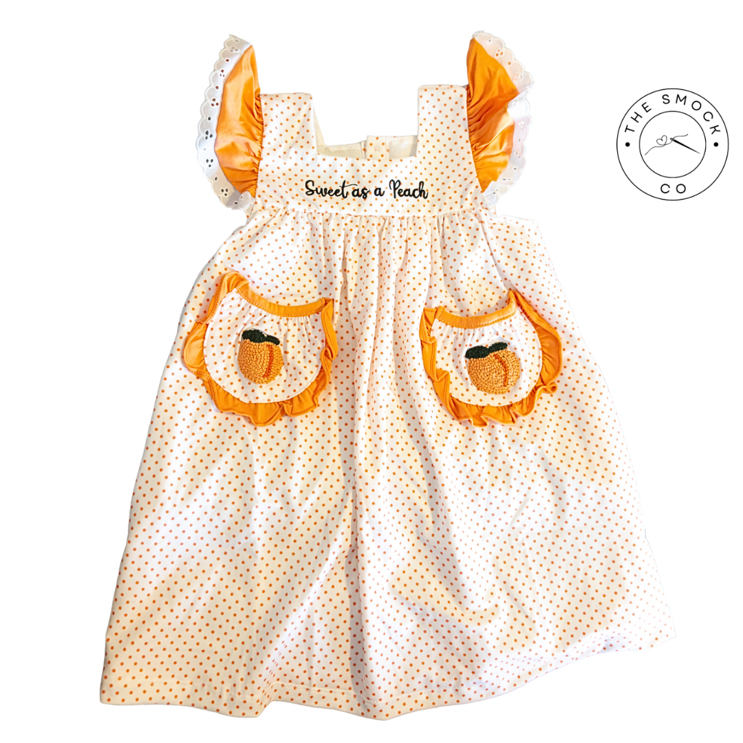 Sweet as a Peach Girls Dress