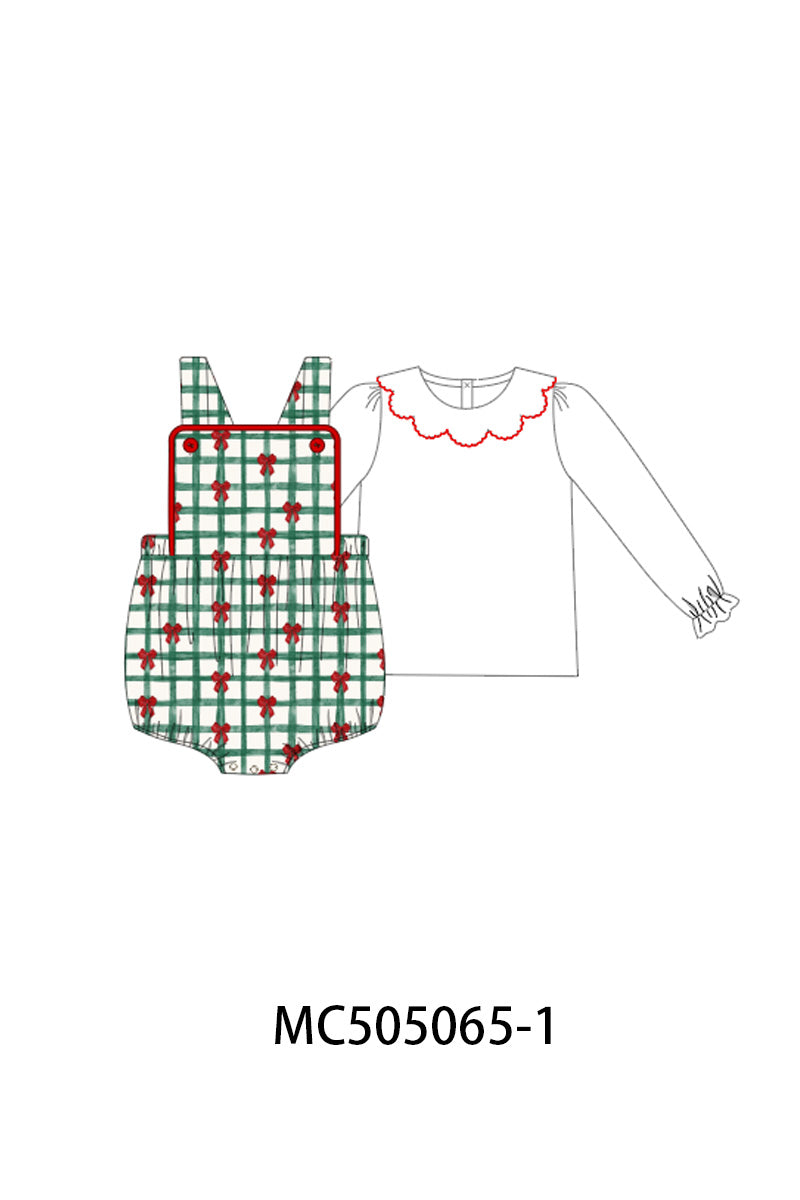 PO56 Christmas bow print plaid collection ETA SEP