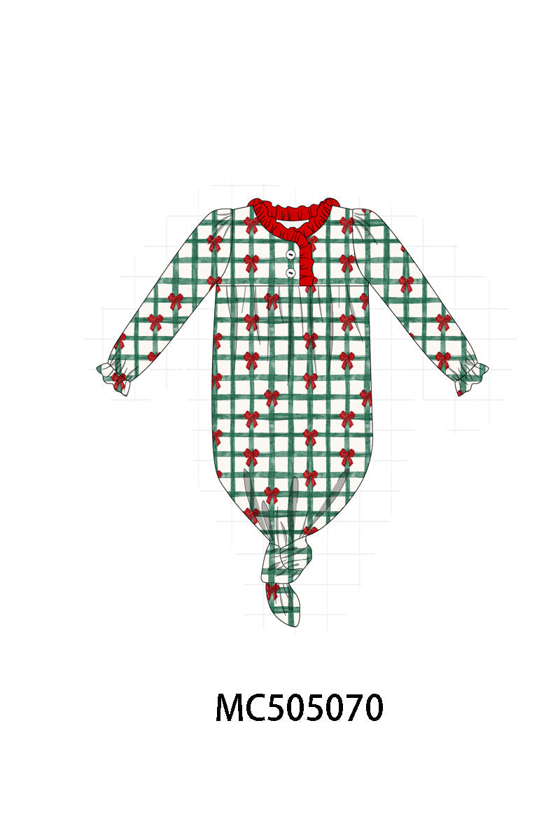 PO56 Christmas bow print plaid collection ETA SEP