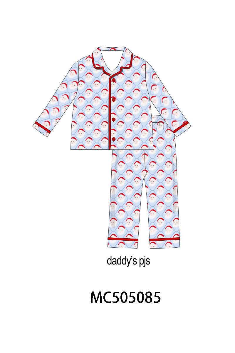 PO56 Red christmas santa claus bamboo family pajamas collection ETA SEP