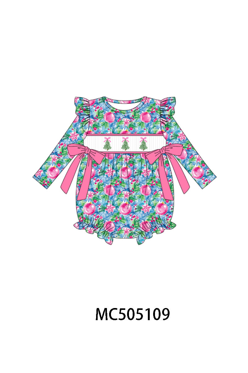 PO56 Christmas tree embroidery smocked collection ETA SEP