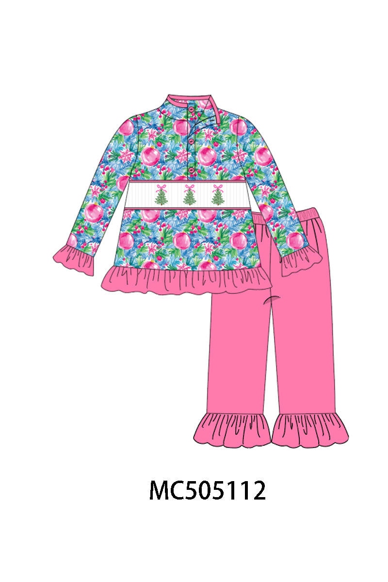 PO56 Christmas tree embroidery smocked collection ETA SEP