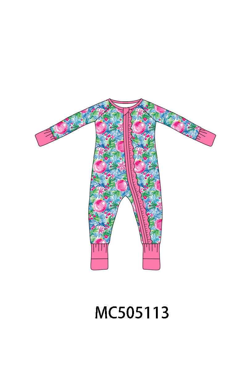 PO56 Christmas floral print bamboo pajamas collection ETA SEP