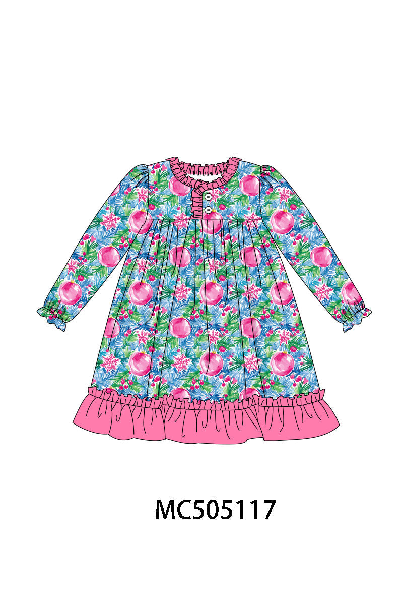 PO56 Christmas floral print bamboo pajamas collection ETA SEP