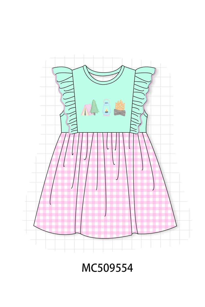 PO68 Green camping embroidery collection ETA MARCH