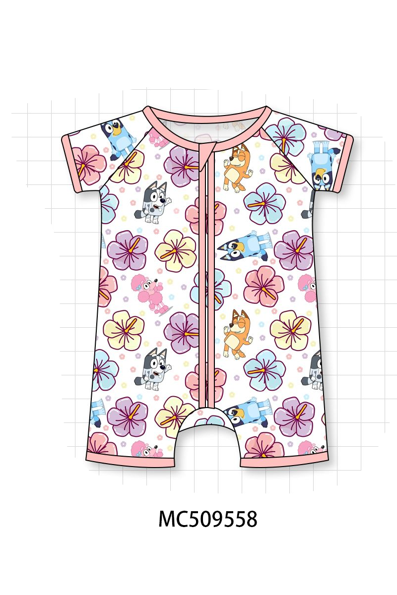 PO68 Pink floral character print bamboo collection ETA MARCH