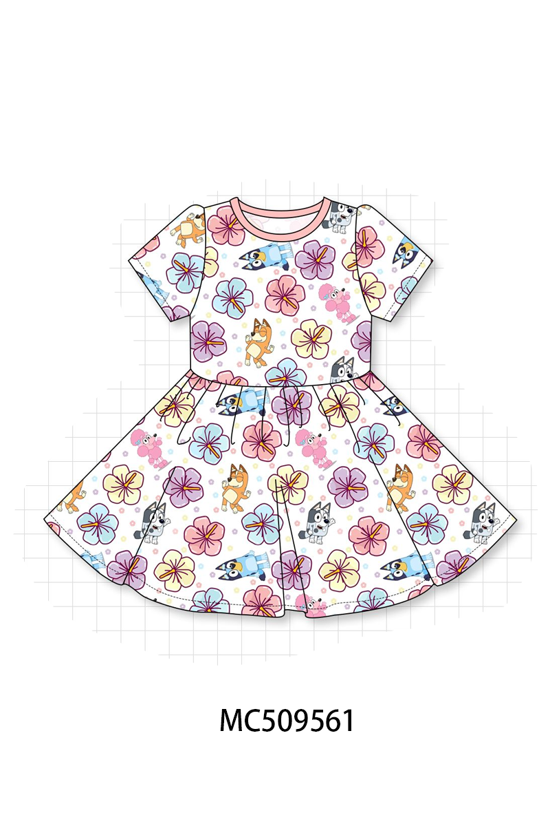 PO68 Pink floral character print bamboo collection ETA MARCH