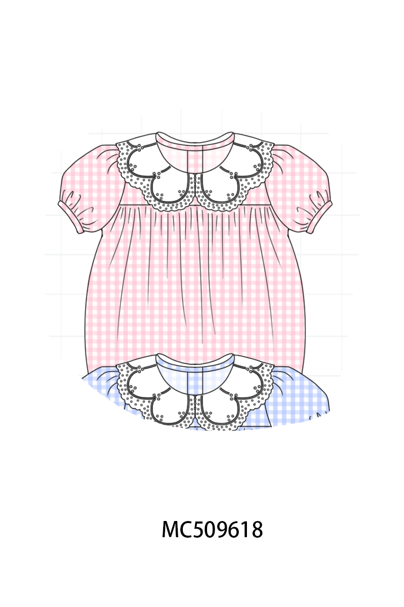 PO68 Multicolored gingham ruffle collection ETA MARCH