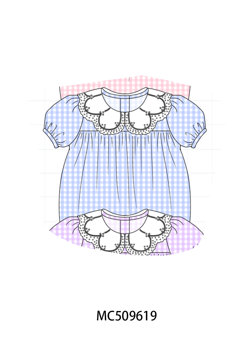PO68 Multicolored gingham ruffle collection ETA MARCH