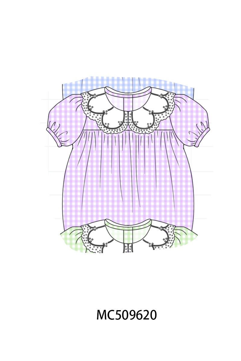 PO68 Multicolored gingham ruffle collection ETA MARCH
