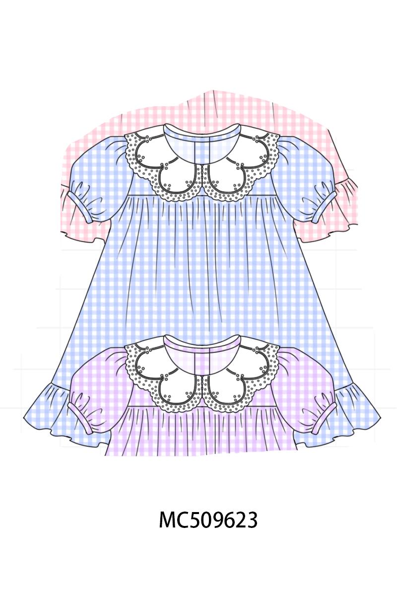PO68 Multicolored gingham ruffle collection ETA MARCH
