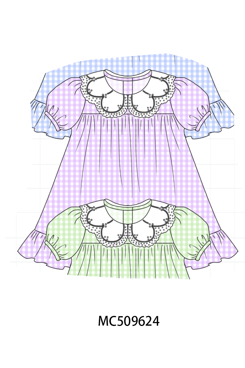 PO68 Multicolored gingham ruffle collection ETA MARCH