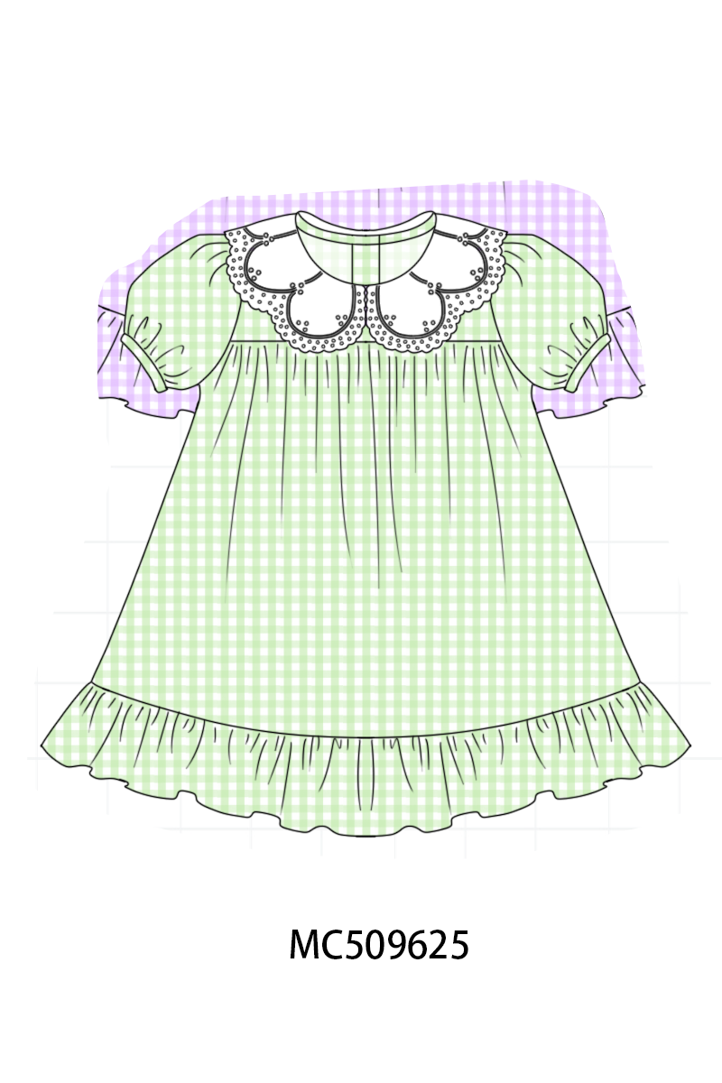 PO68 Multicolored gingham ruffle collection ETA MARCH