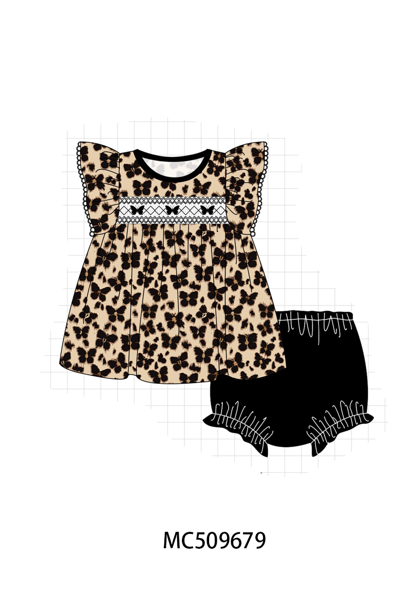 PO68 Butterfly leopard print smocked collection ETA MARCH