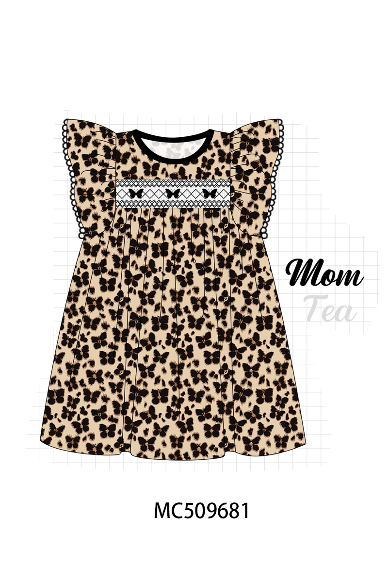 PO68 Butterfly leopard print smocked collection ETA MARCH