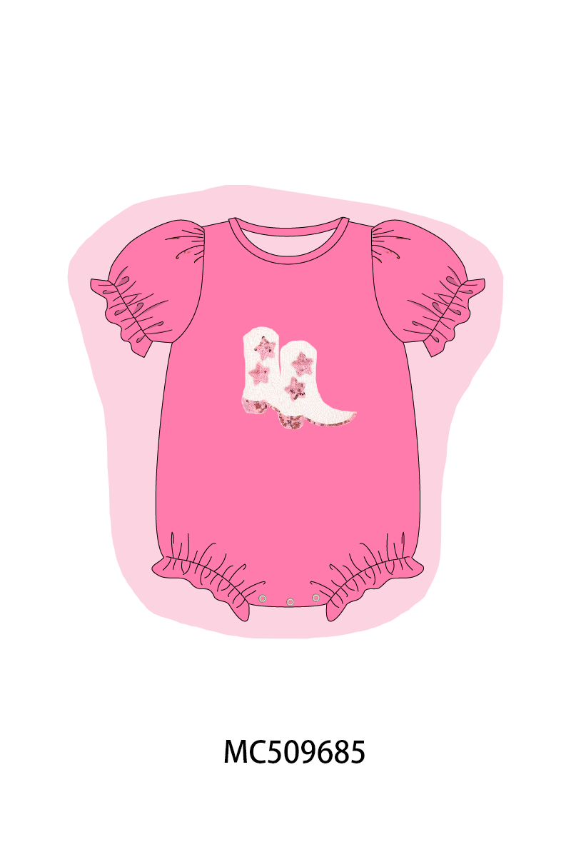 PO68 Pink sequin boots collection ETA MARCH