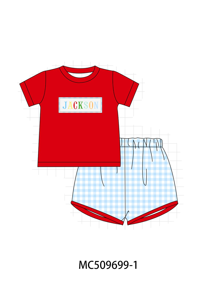 PO68 Red monogram smocked collection ETA MARCH