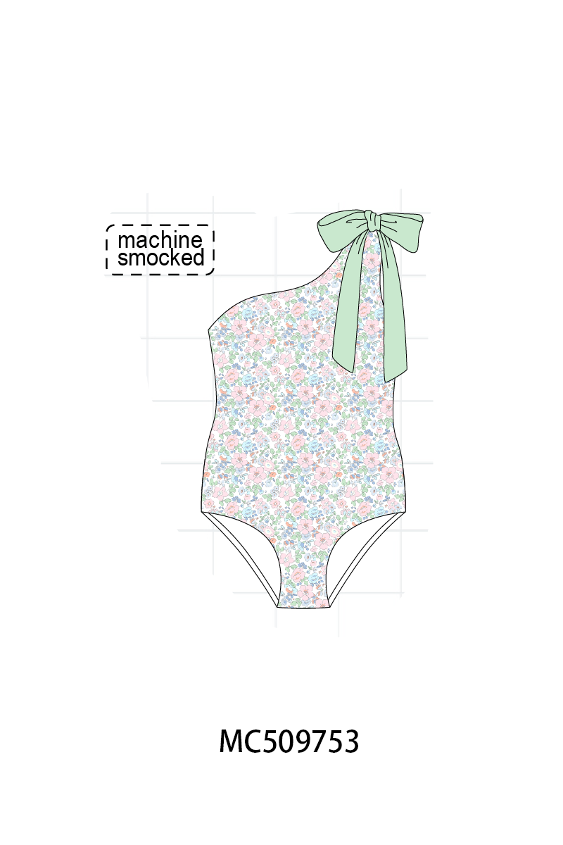PO68 Green floral smocked collection 1 ETA MARCH