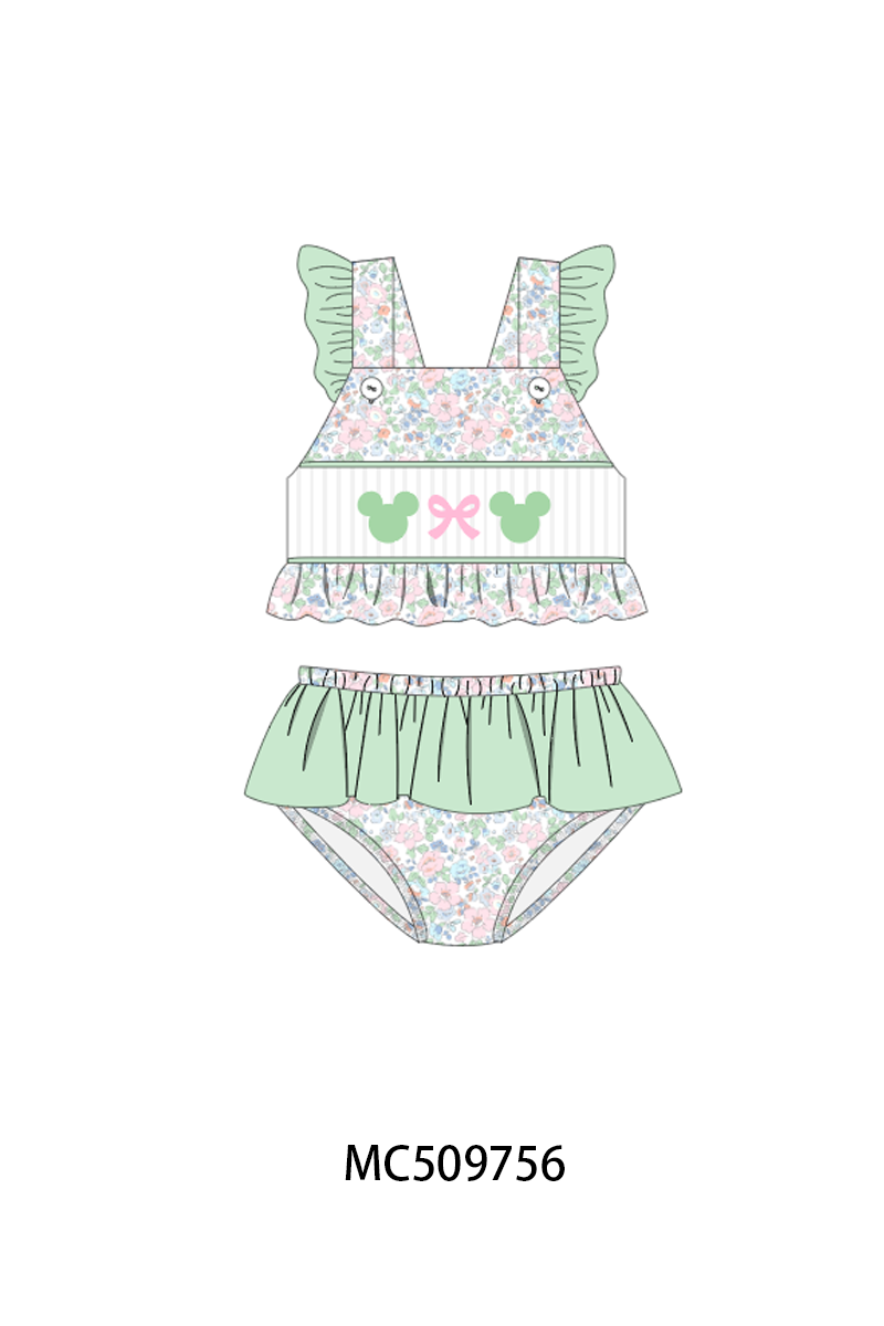 PO68 Green floral character smocked collection 2 ETA MARCH