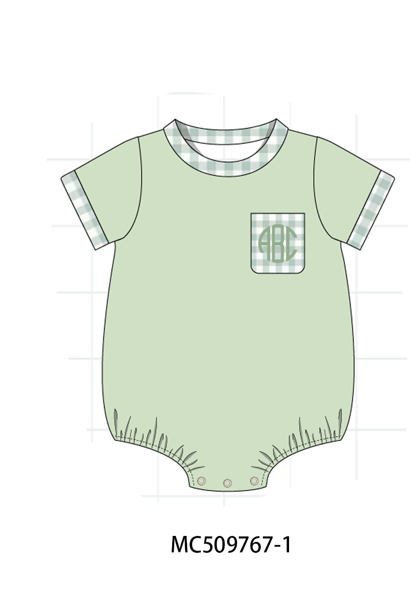 PO68 Purple floral monogram embroidery smocked collection ETA MARCH