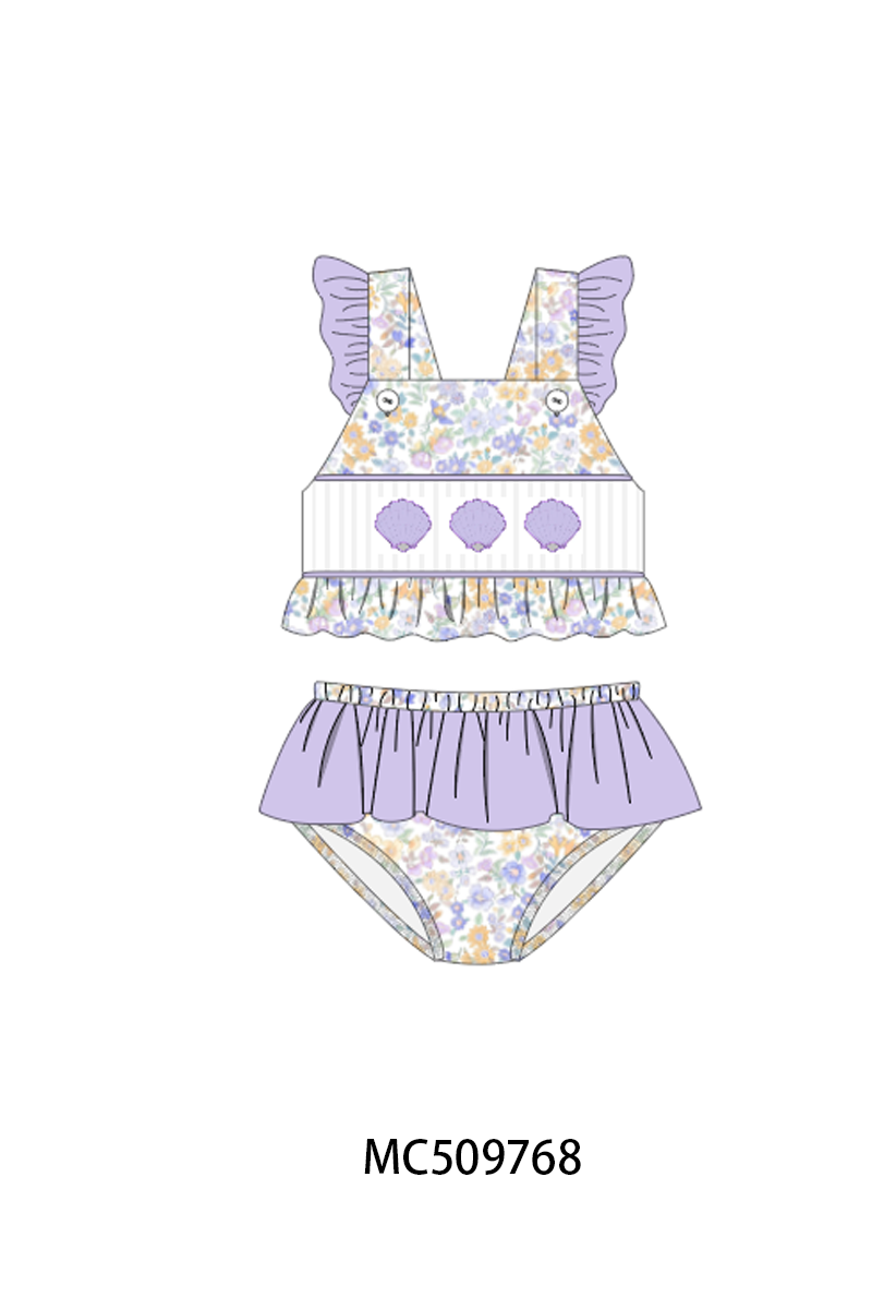 PO68 Purple floral smocked collection 2 ETA MARCH