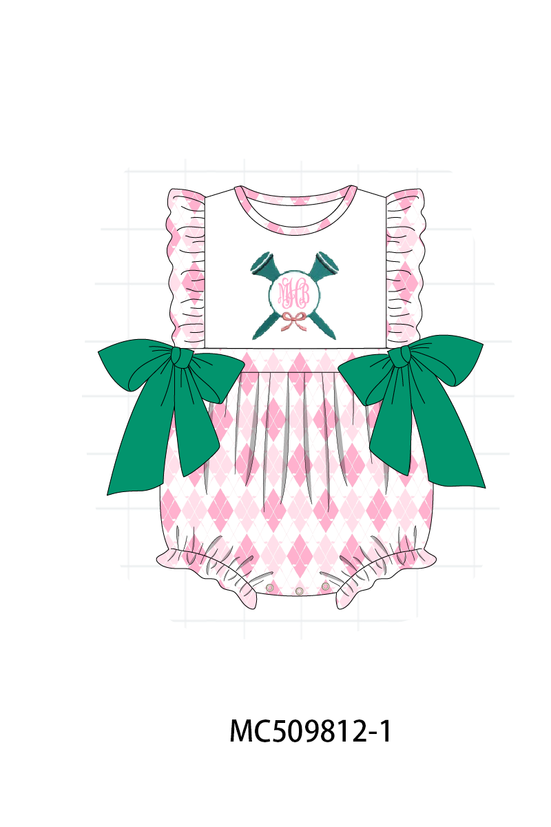 PO68 Green golf monogram embroidery collection ETA MARCH