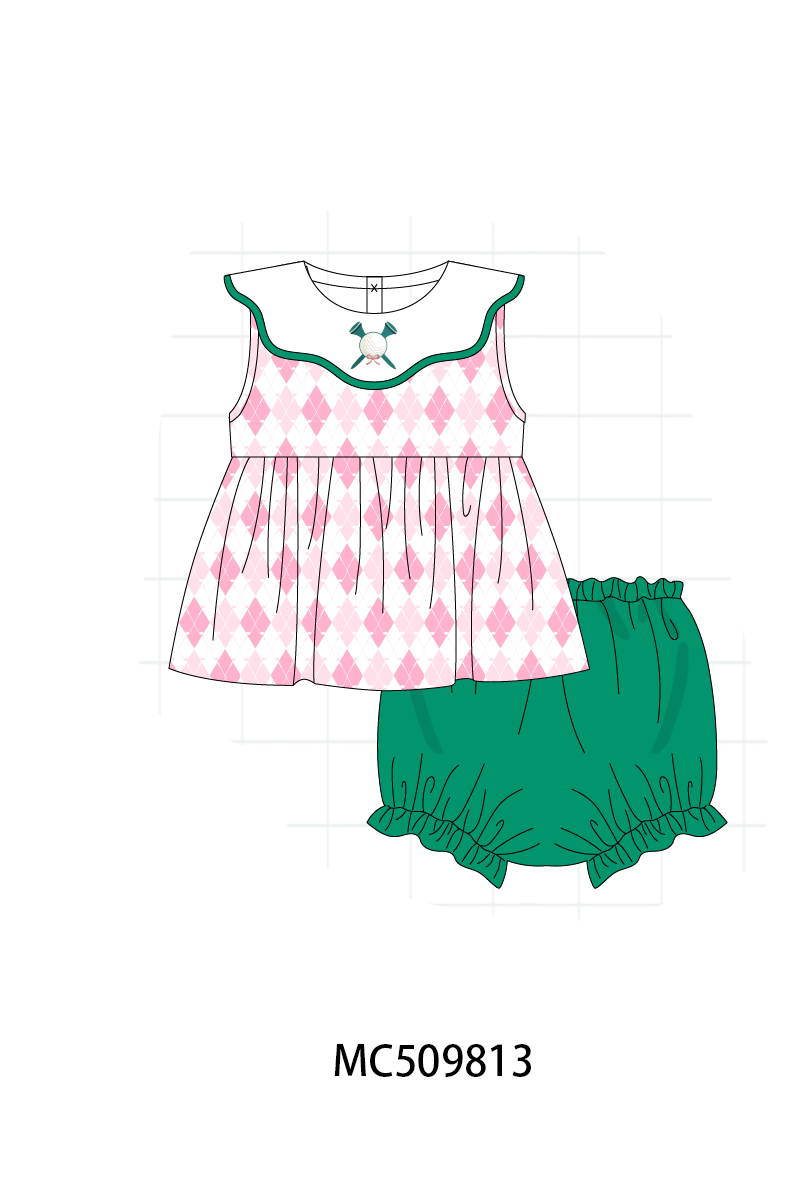 PO68 Green golf embroidery collection ETA MARCH