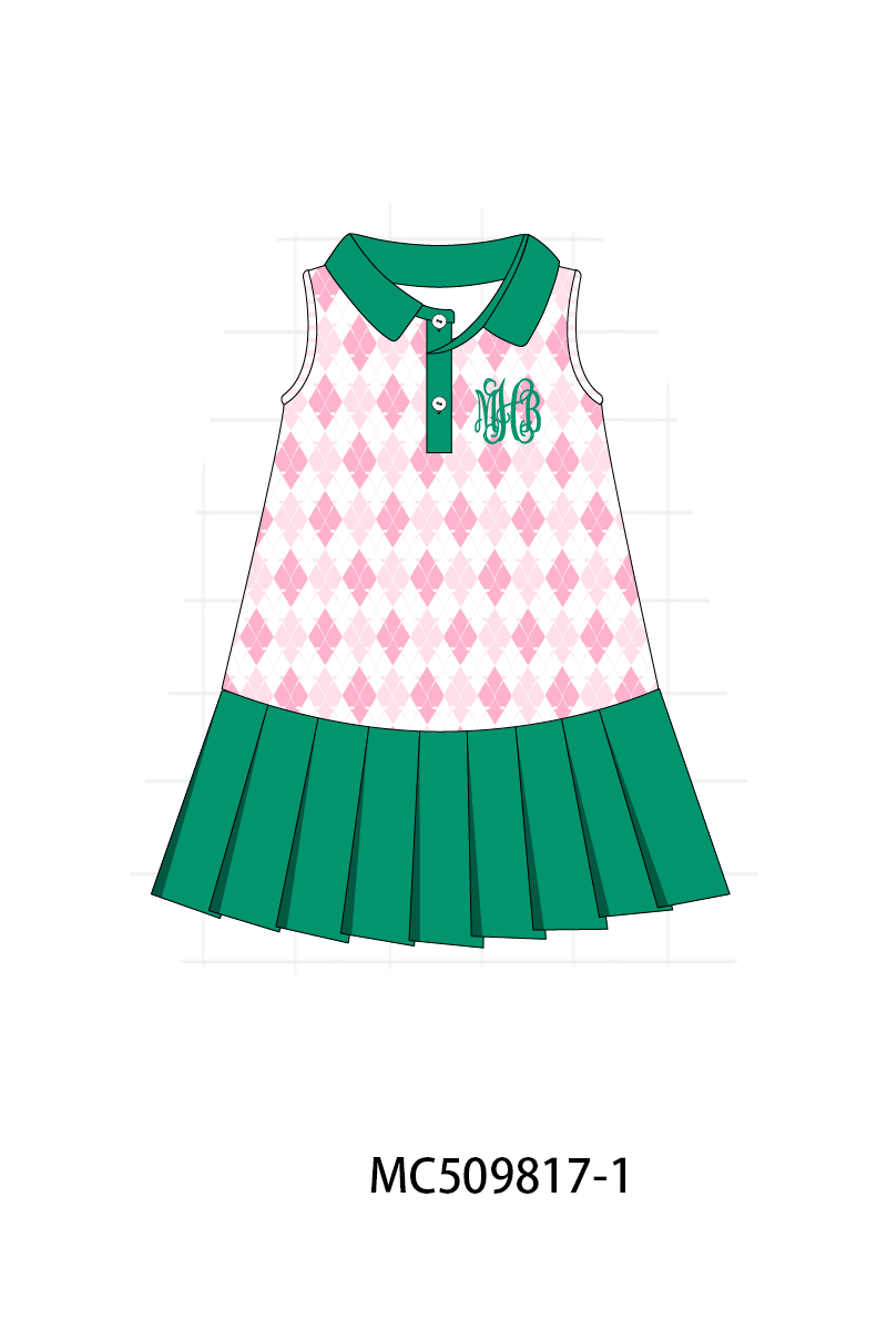 PO68 Green golf monogram embroidery collection ETA MARCH