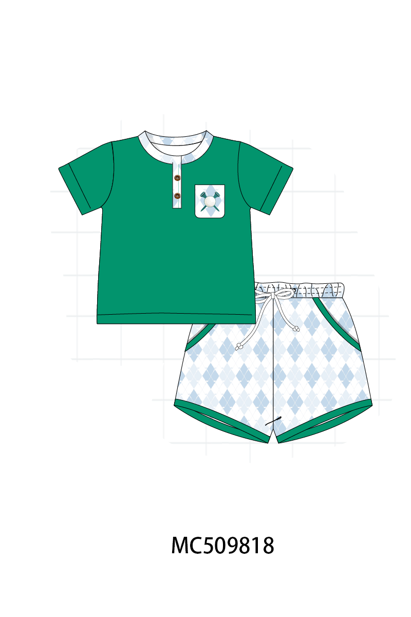 PO68 Green golf embroidery collection ETA MARCH