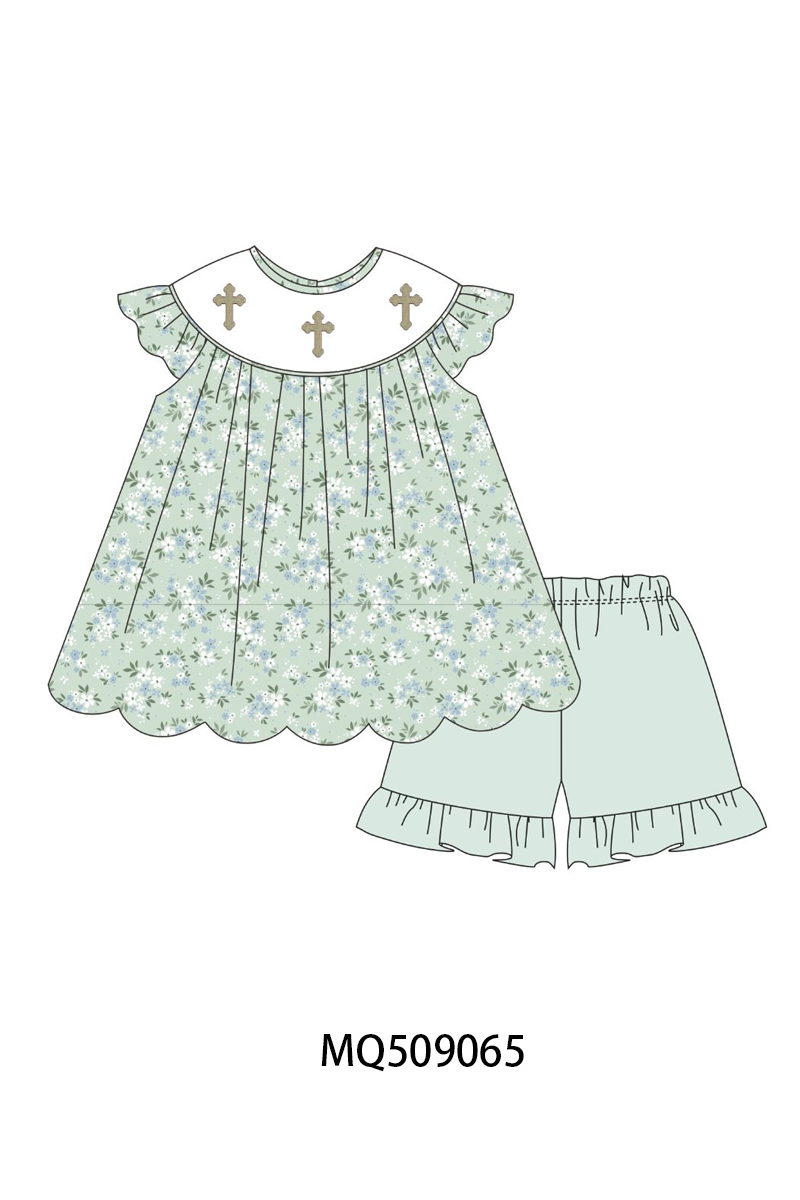 PO67 Sage easter cross embroidery collection ETA MARCH