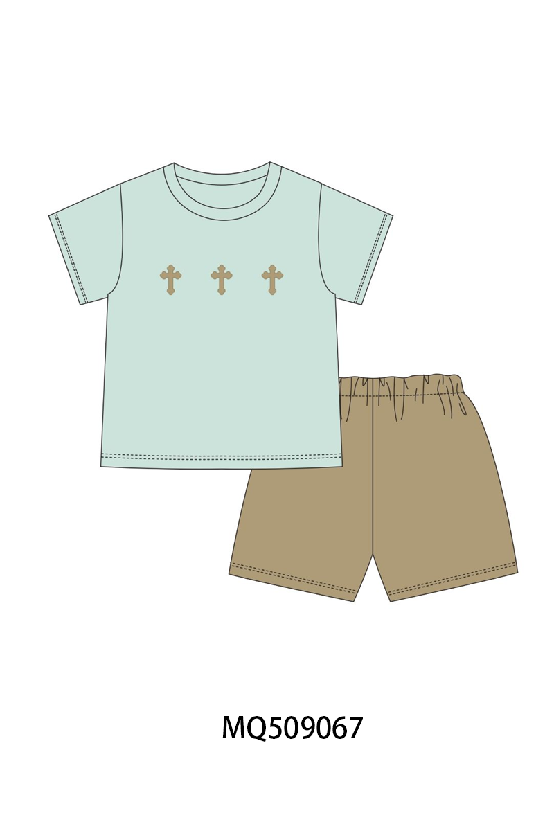 PO67 Sage easter cross embroidery collection ETA MARCH