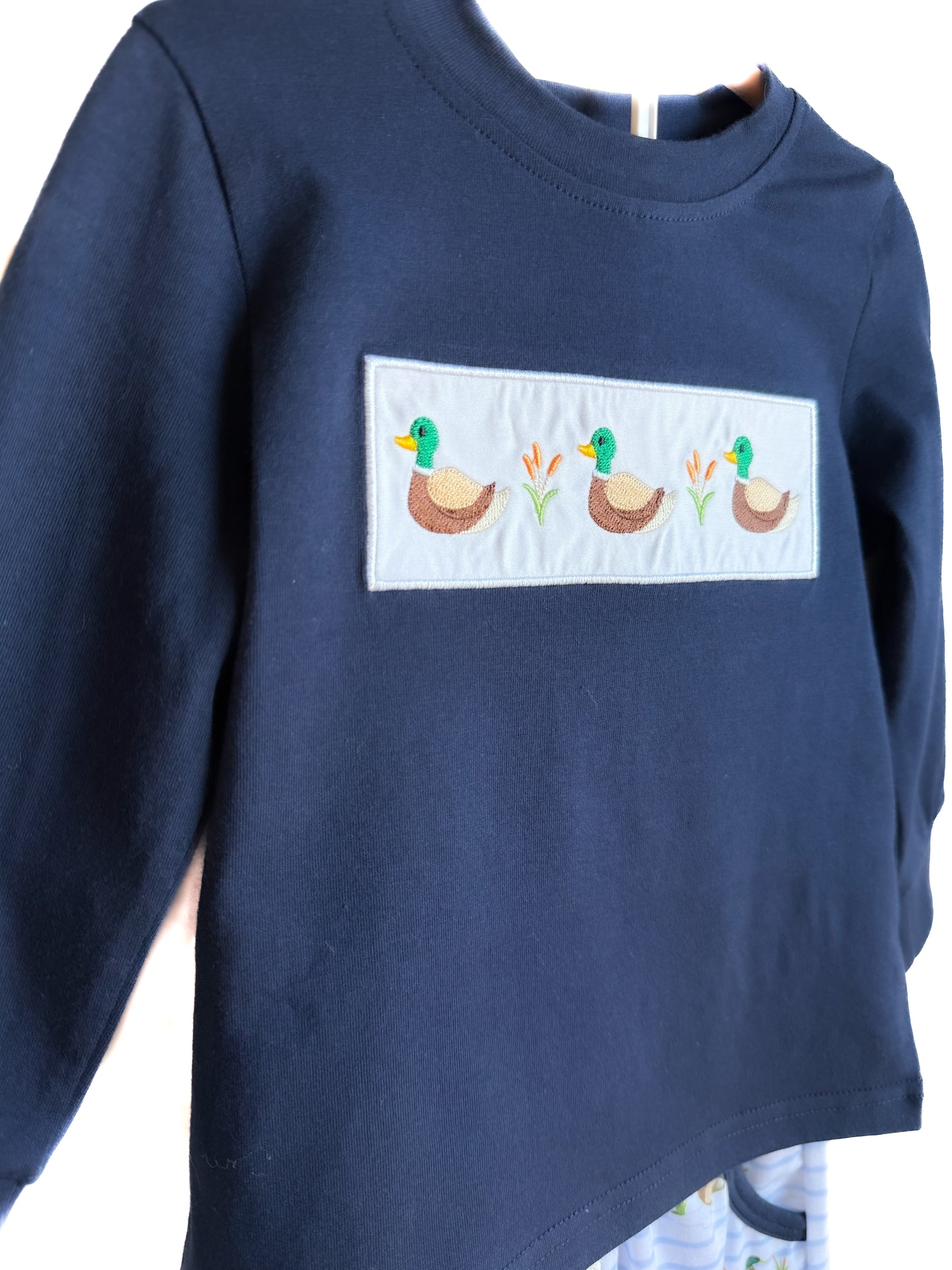 Long Sleeve Embroidered Duck Jogger Set