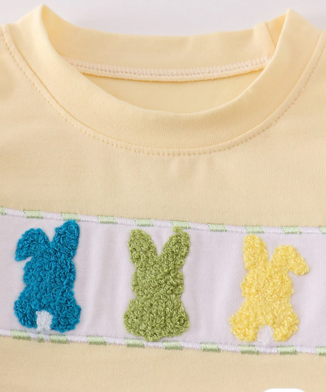 French Knot Bunny Diaper Set