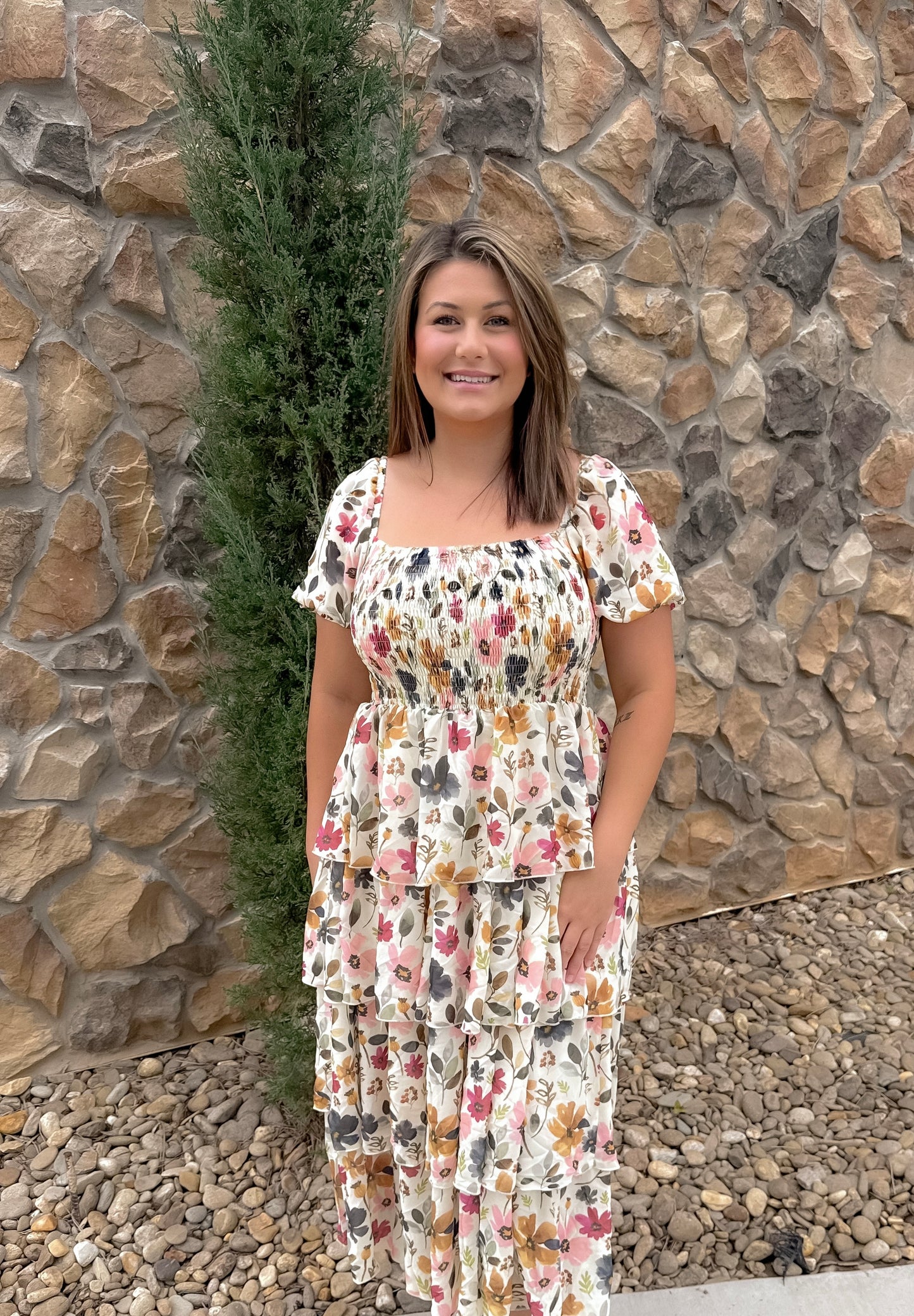 Falling Florals Mom Dress