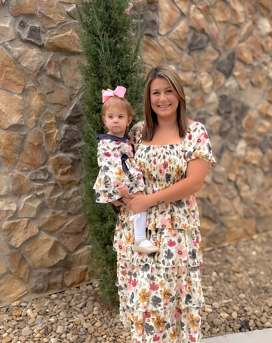 Falling Florals Mom Dress