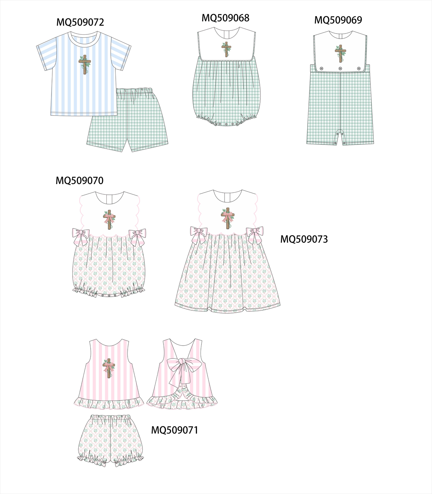 PO67 Easter cross applique collection ETA MARCH