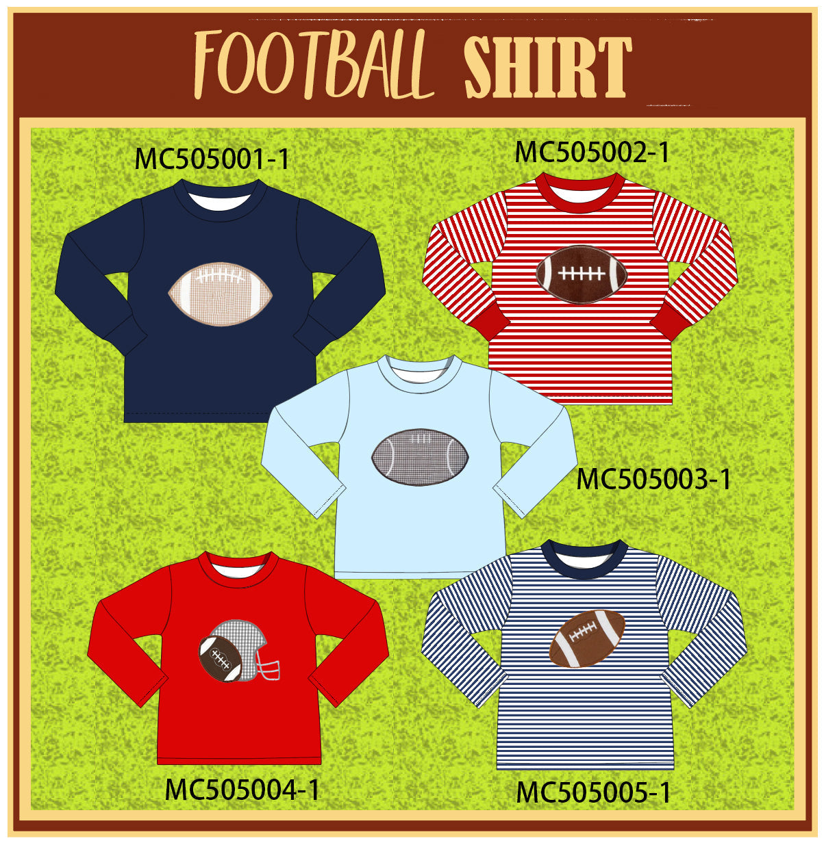 PO56 Football applique top collection ETA SEP