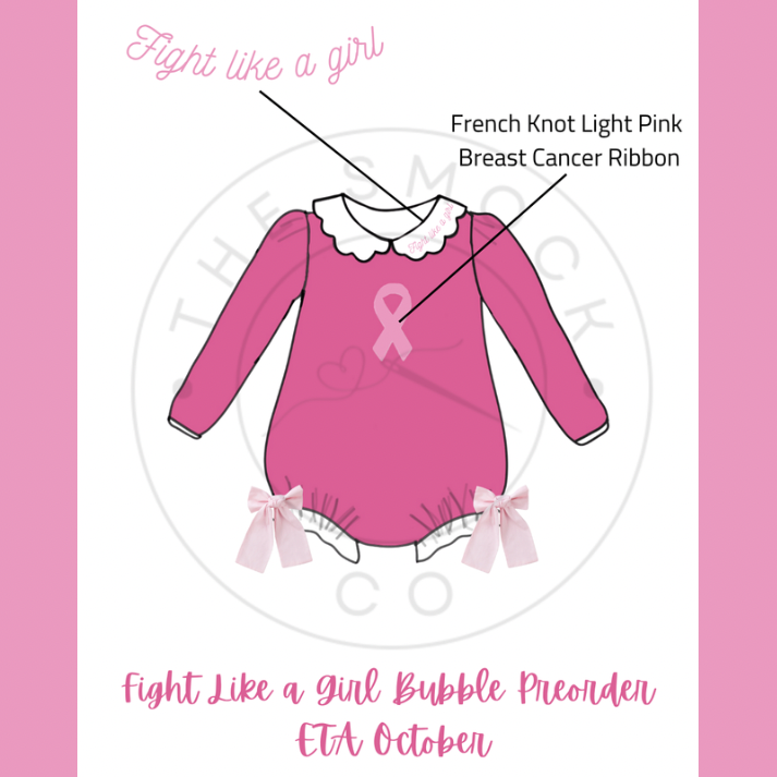 Fight like a Girl French Knot Bubble
