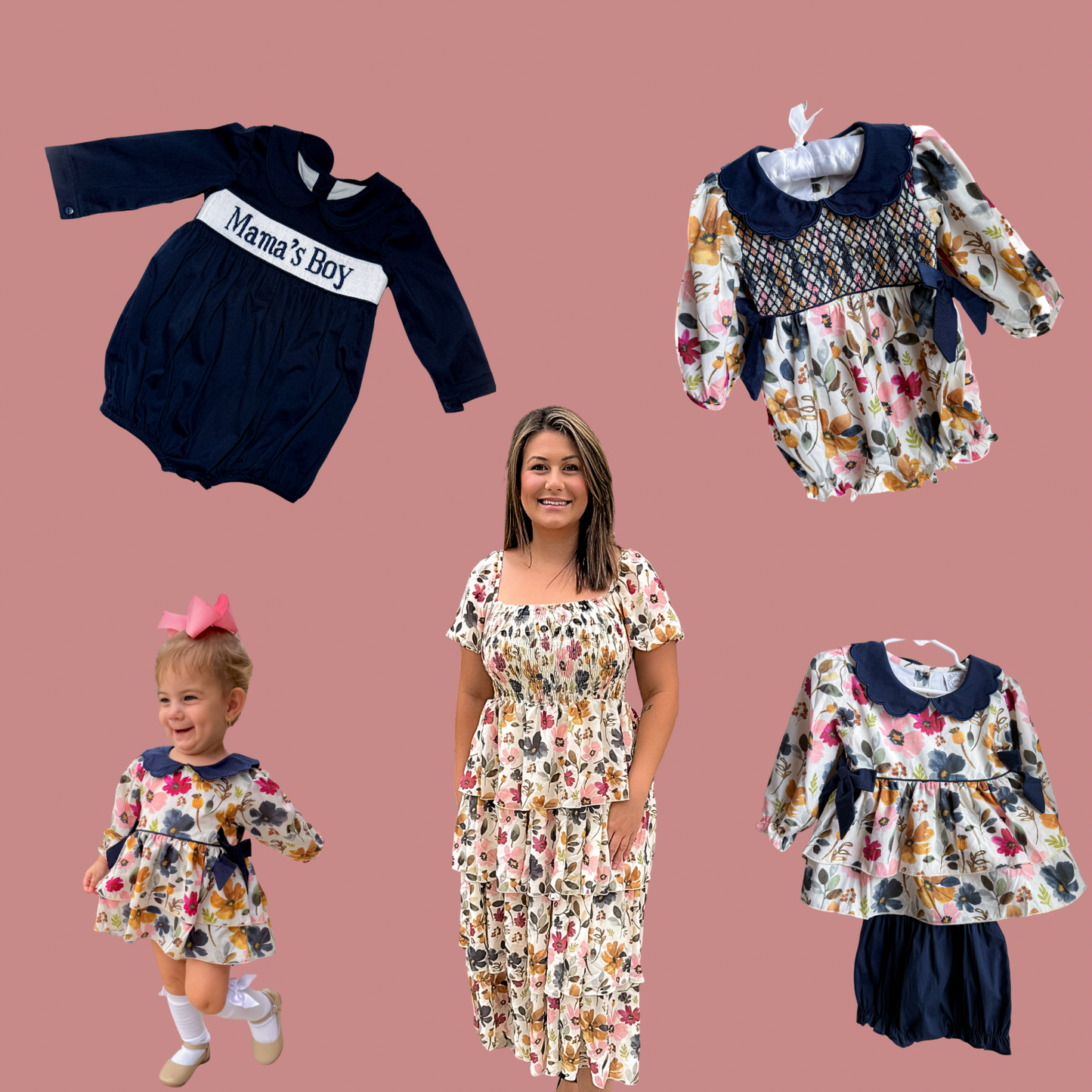 Falling Florals Boy Bubble