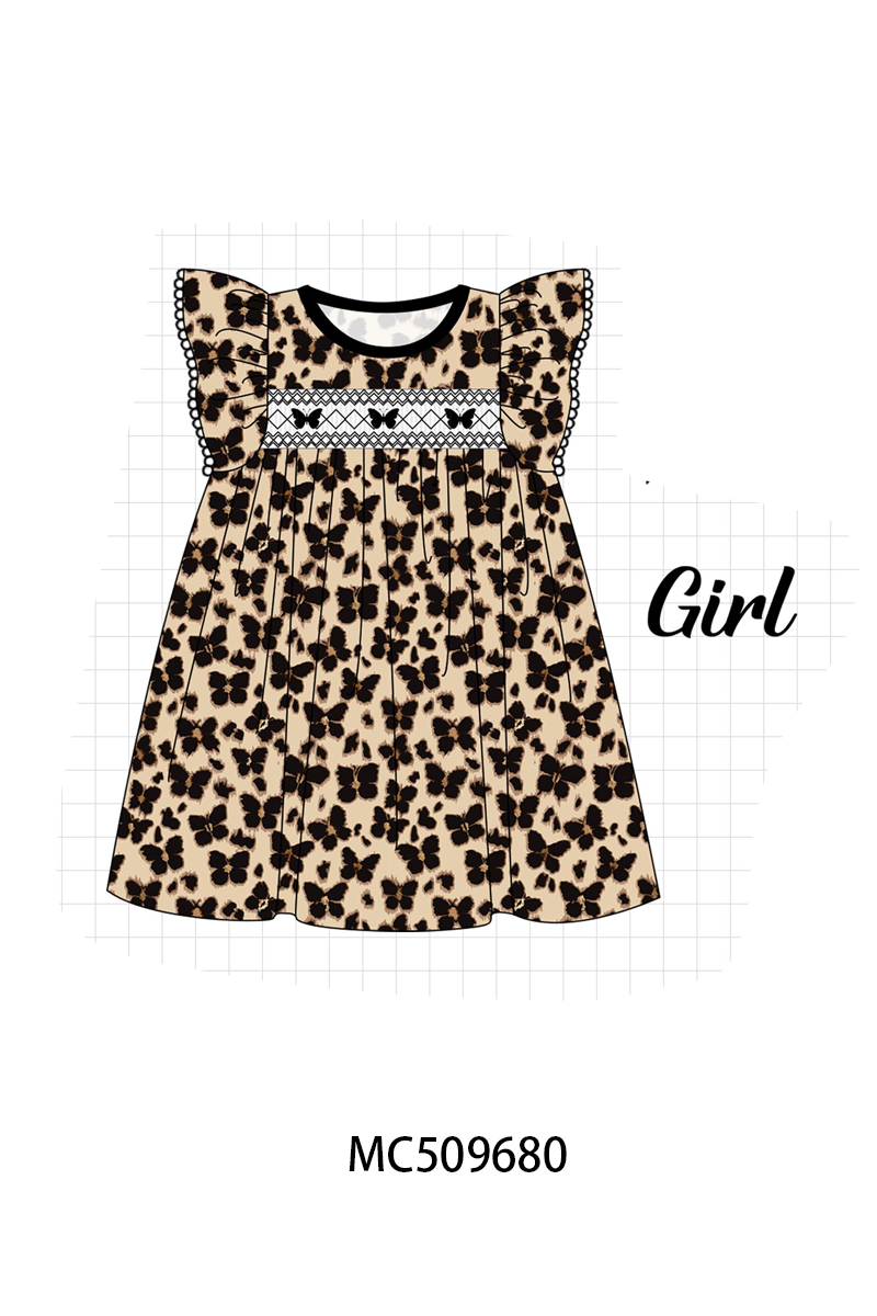 PO68 Butterfly leopard print smocked collection ETA MARCH