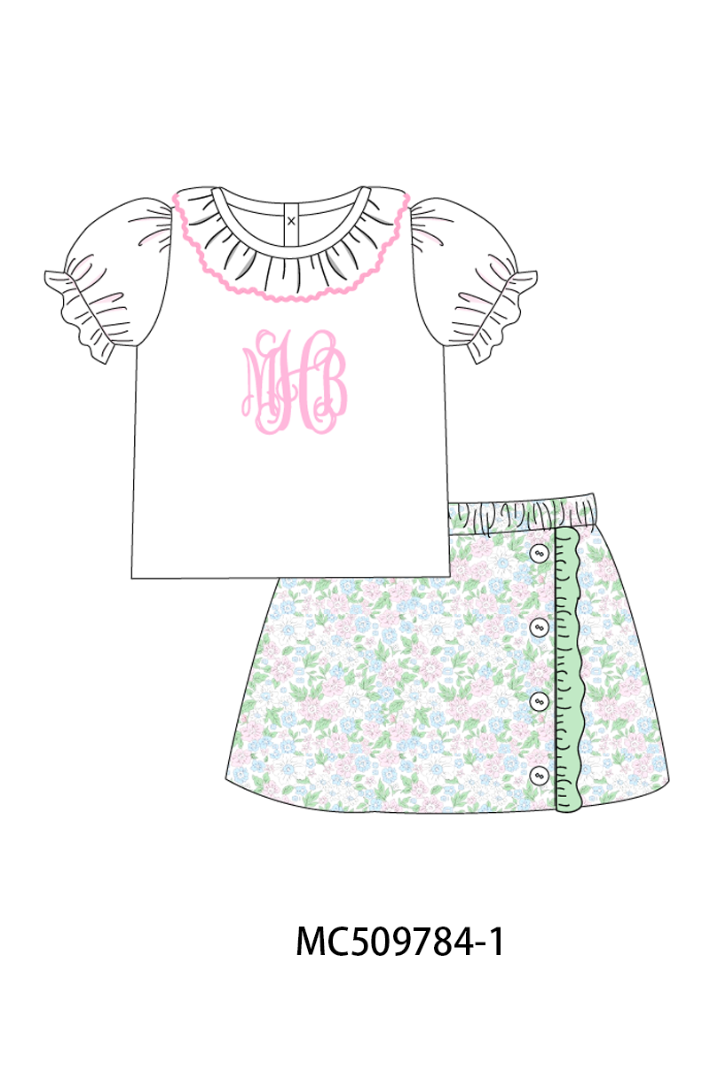 PO68 Floral monogram embroidery collection ETA MARCH