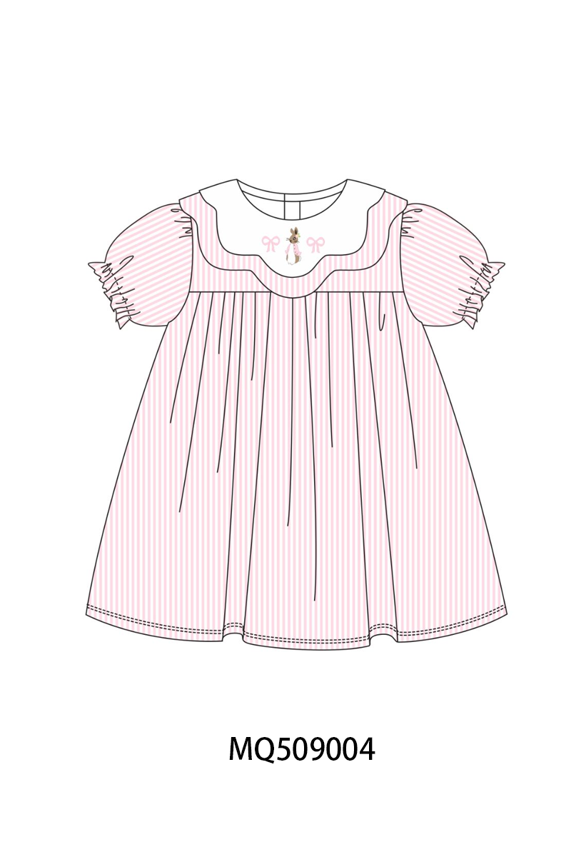 PO67 Easter bunny bow carrot embroidery stripe collection ETA MARCH