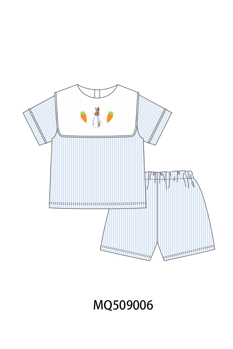 PO67 Easter bunny bow carrot embroidery stripe collection ETA MARCH