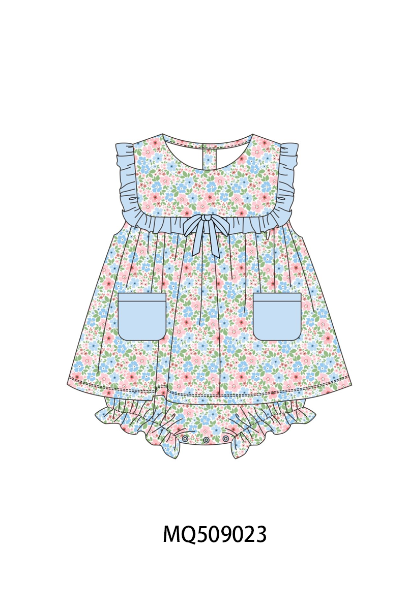 PO67 Blue floral checkered collection ETA MARCH