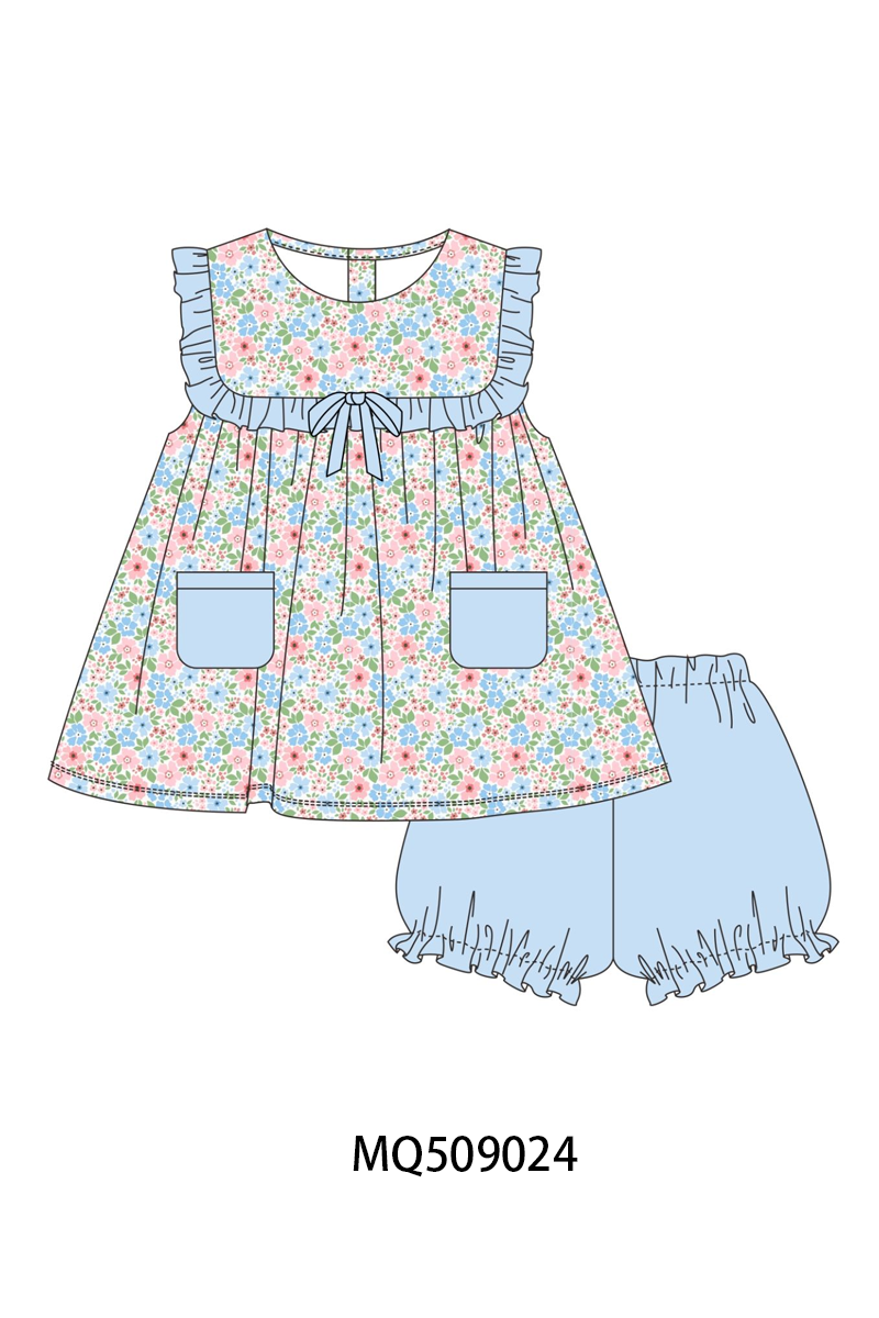 PO67 Blue floral checkered collection ETA MARCH