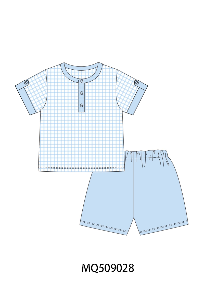 PO67 Blue floral checkered collection ETA MARCH